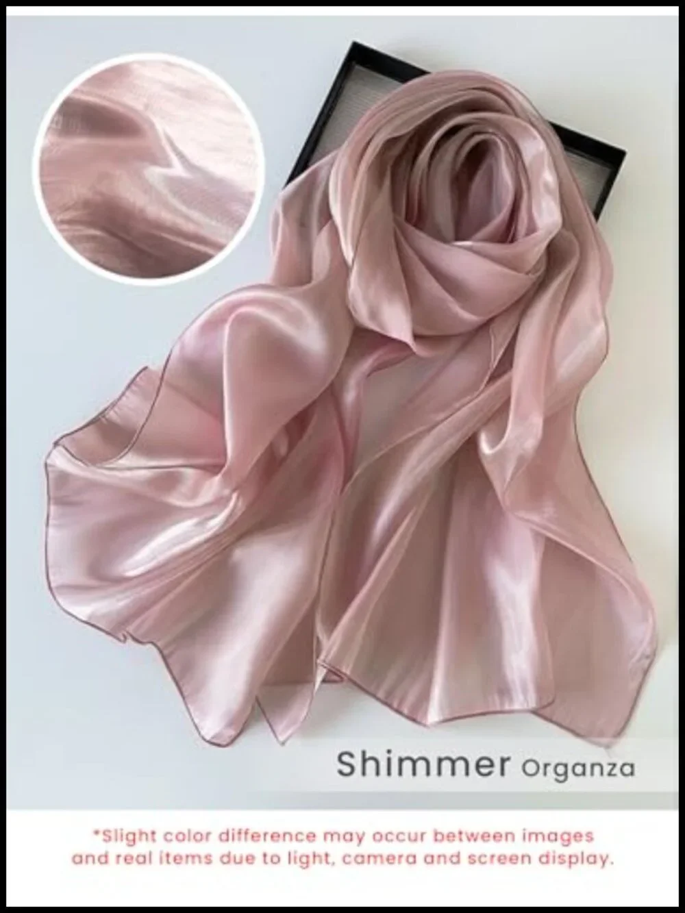 Sheer Silky Organza Shimmer Shawl Wrap for Evening Dress Wedding Party